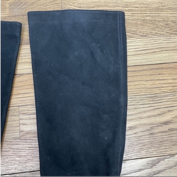 COLE HAAN X NIKE AIR Nola Slouch Knee Black Leather Heeled Boots Women’s Size 6 - Picture 5 of 8